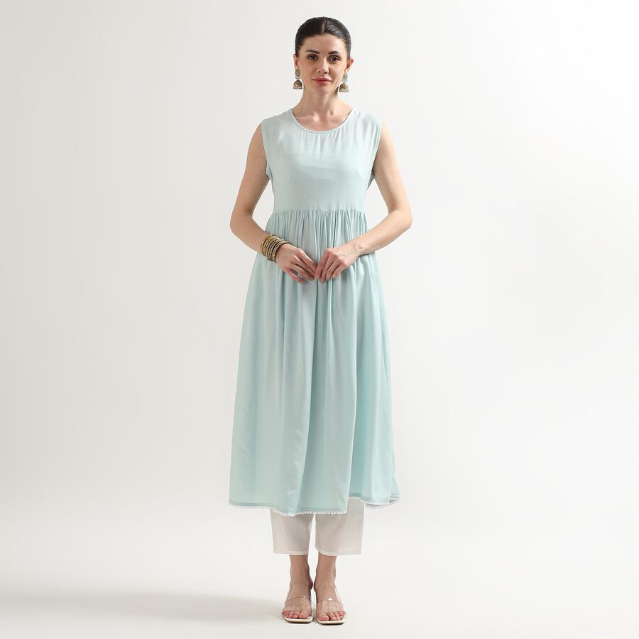 Ladies' Kurta, Aqua, large image number null