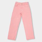 Girls' 100% Cotton Jeans , गुलाबी, small image number null