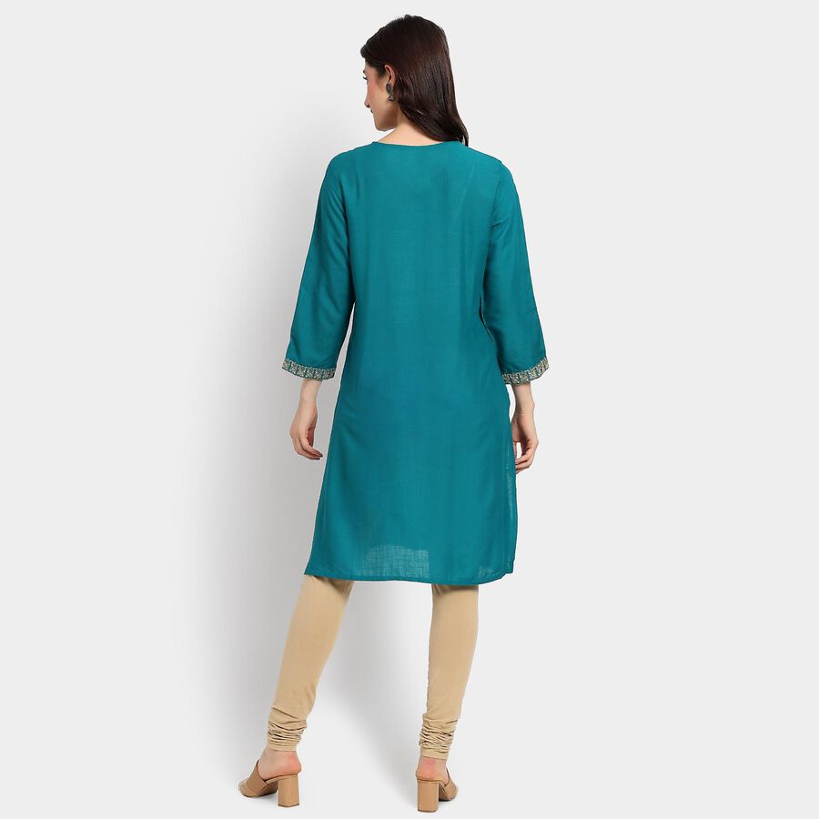 Ladies' Kurta, Dark Green, large image number null