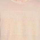 Cotton Solid Round Neck T-Shirt, Beige, small image number null
