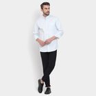 Men's 100% Cotton Casual Shirt, Light Blue, small image number null