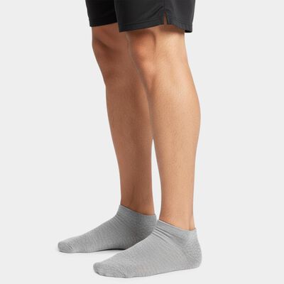 Men's Ankle Length Pack of 3 Socks ( Grey, White, Black )