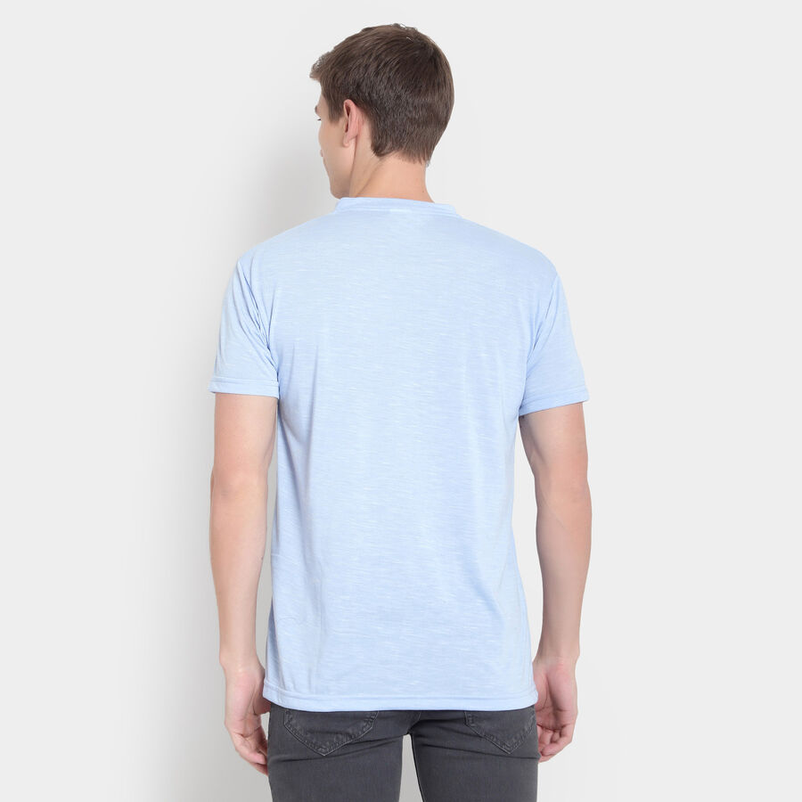 सॉलिड हेनले टीशर्ट, हल्का नीला, large image number null