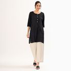 Women's Soft Beige Relaxed Fit Crochet Trim Palazzos, Beige, small image number null