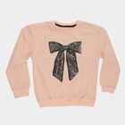Girls' Sweatshirt, हल्का गुलाबी, small image number null