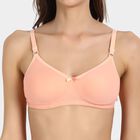 Knitted Non-Padded Minimiser Bra, Peach, small image number null