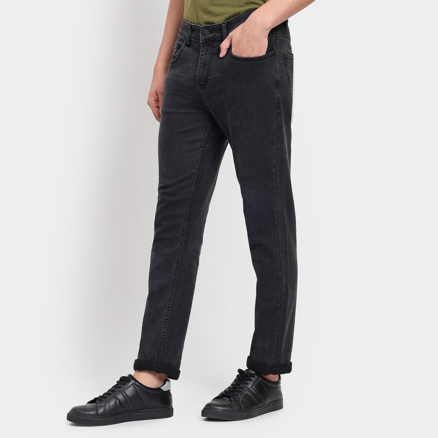 Men's Slim Fit Jeans, गहरा ग्रे, large image number null