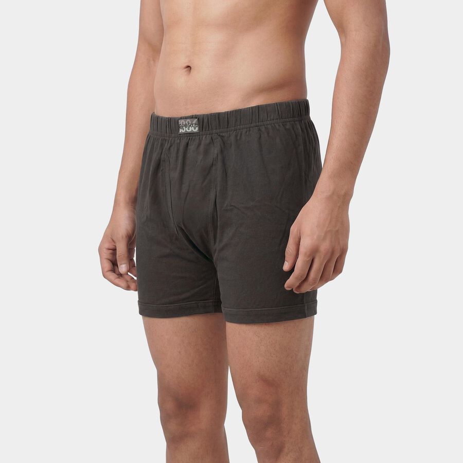 Men's Olive Regular Fit Cotton Trunks, Olive, large