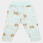 Infants' Light Blue Straight Fit Teddy Printed Pyjama, Light Blue, small