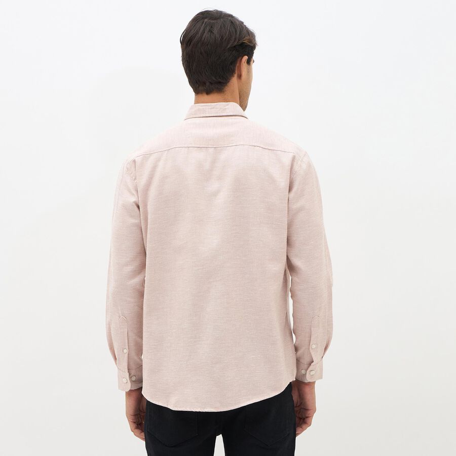 Men's Soft Peach Classic Casual Shirt, पीच, large image number null