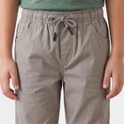 Boys Grey Jogger Trousers, Light Grey, small