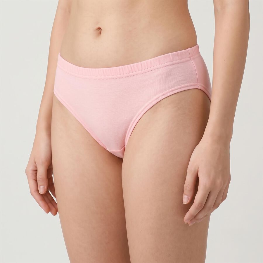 Women's Pink Regular Fit Solid Panty, Fuchsia, large