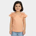 Girls' T-Shirt, Peach, small
