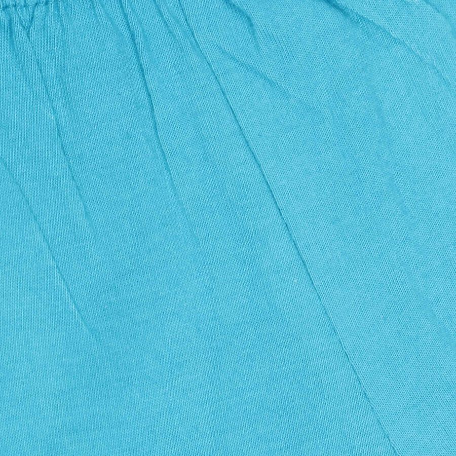 Infants Cotton Baba Suit, Teal Blue, large image number null