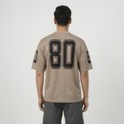 Men's Beige Crew Neck Athleisure T-Shirt, Beige, small