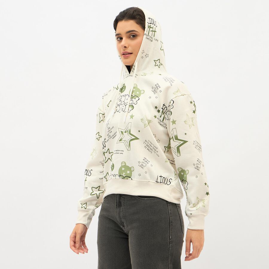 Ladies' Sweatshirt, Off White, large image number null