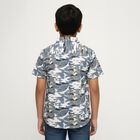 Boys Light Blue Cotton Half Sleeve Classic Collar Casual Shirt, Light Blue, small image number null
