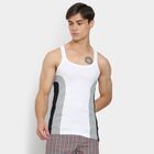 Men's 100% Cotton Gym T-Shirt, White, small