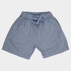 Boys' Light Blue Cotton Elastic Waist Bermuda Shorts, Light Blue, small