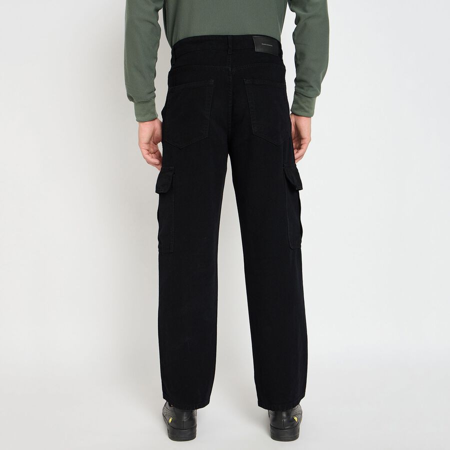 Men's 100% Cotton Jeans, Black, large image number null