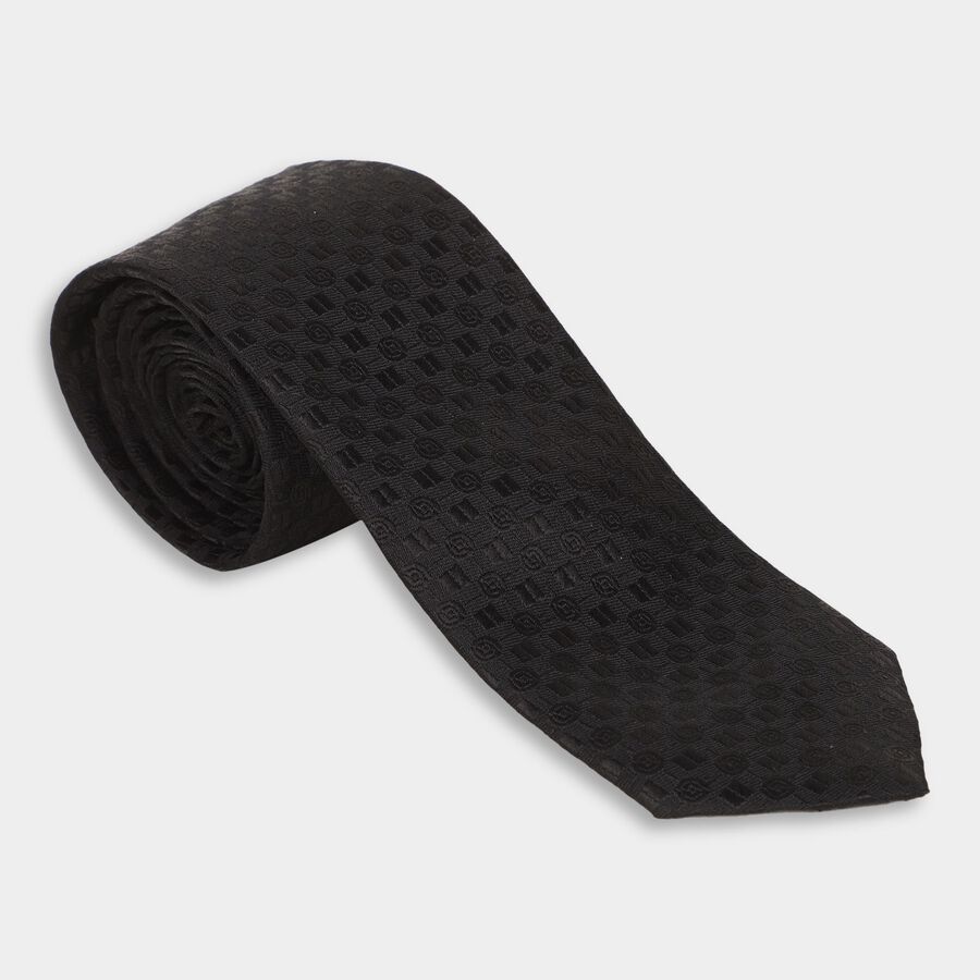 Men's Tie, काला, large