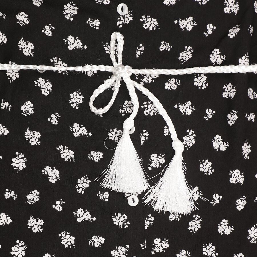 Girls' Dress, Black, large image number null