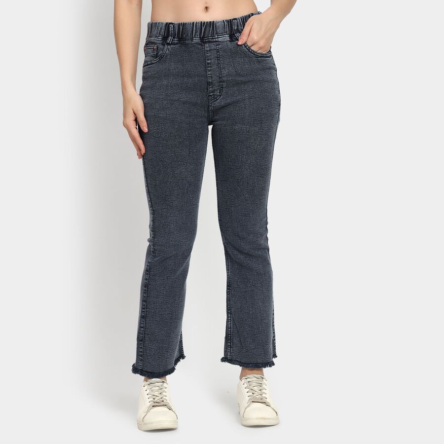 Ladies' Jeans, गहरा नीला, large image number null