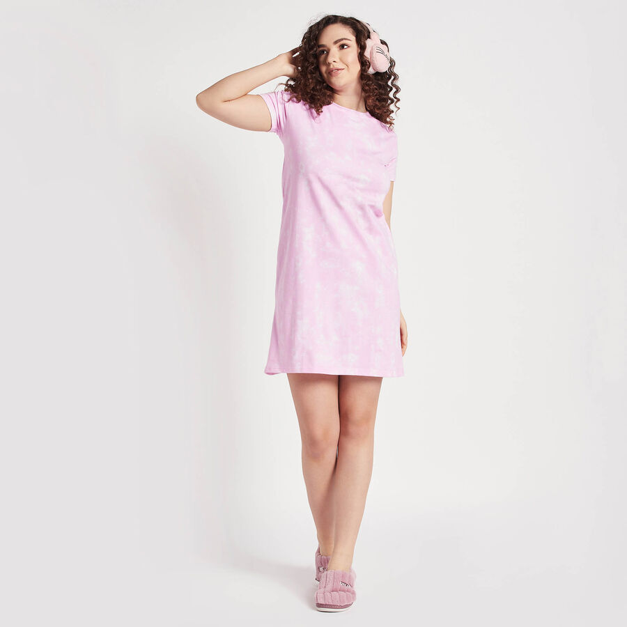 All Over Print Nighty, हल्का गुलाबी, large image number null