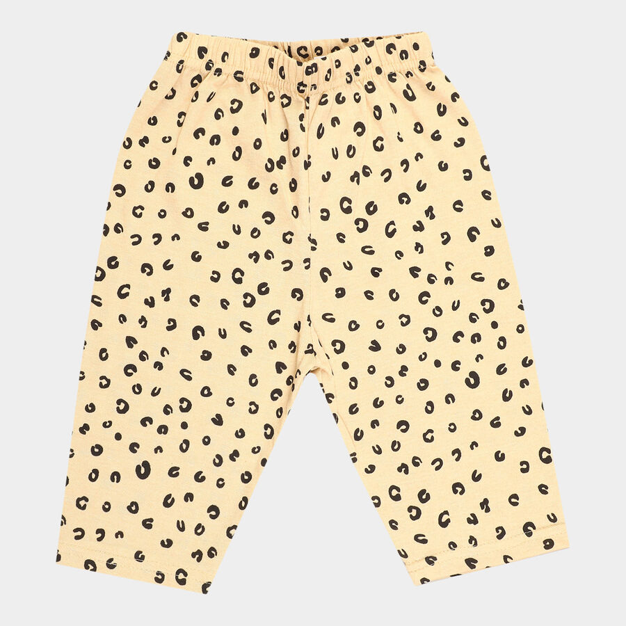 Girls All Over Print Capri, Beige, large image number null