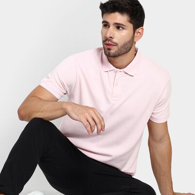 Men's Collared Half Sleeves T-Shirt 