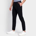 Men's Slim Fit Casual Trousers , Black, small image number null