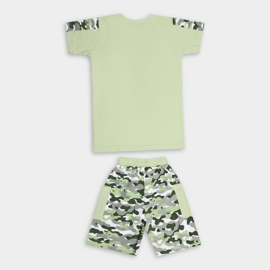 Boys' 100% Cotton Knit Baba Suit , Light Green, large image number null