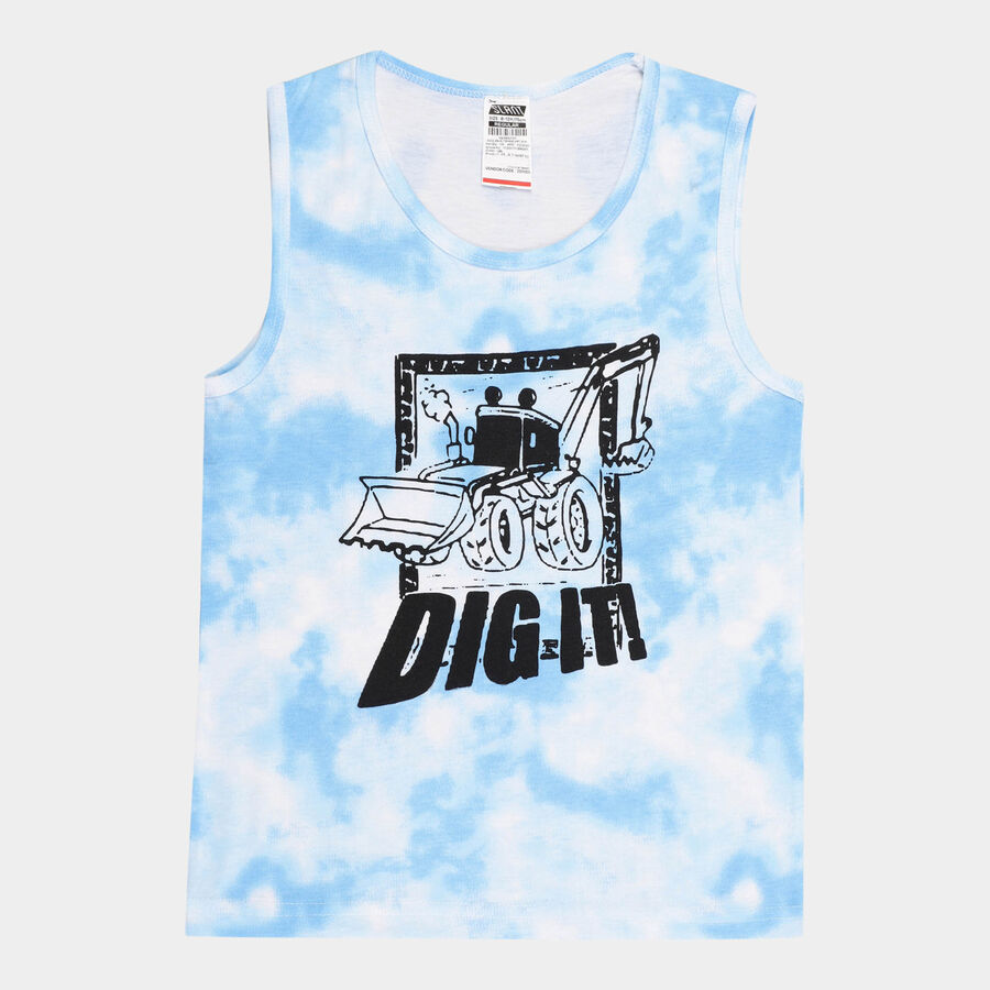 Boys All Over Print T-Shirt, Light Blue, large image number null