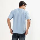 Men's Round Neck Half Sleeves T-Shirt, Sky Blue, small image number null