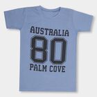 Boys' Half Sleeves T-Shirt, Mid Blue, small image number null
