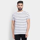 Men's Round Neck Half Sleeves T-Shirt, Off White, small image number null