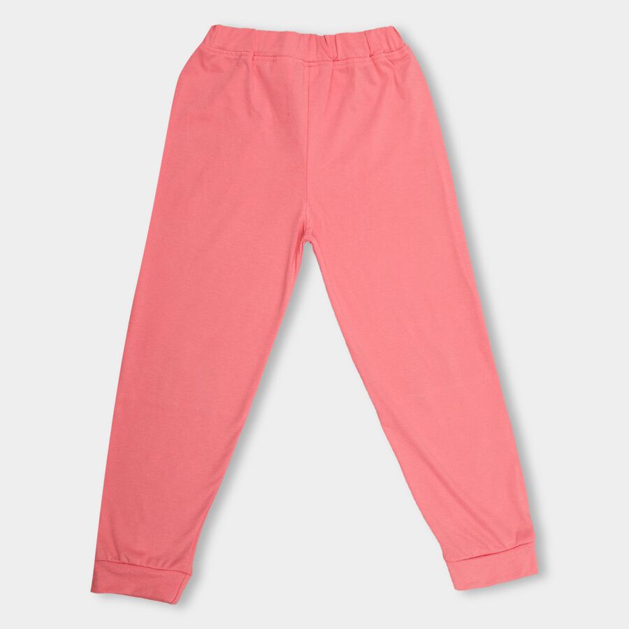 Girls' Pyjama , हल्का गुलाबी, large