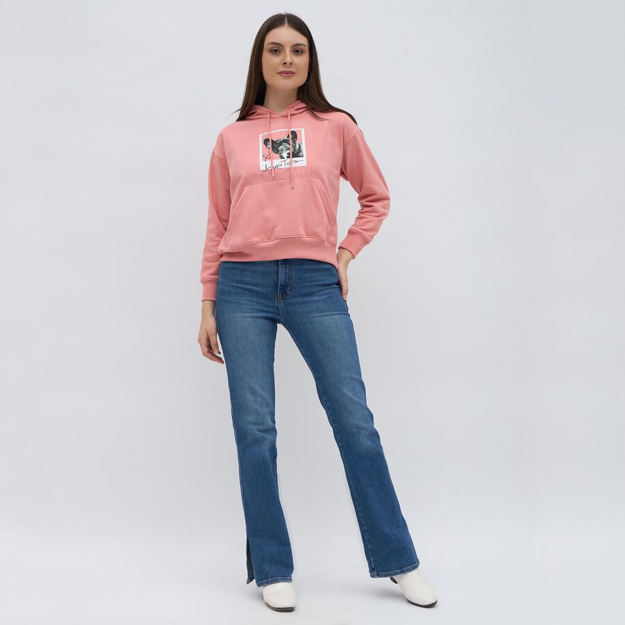 Ladies' Sweatshirt, गुलाबी, large image number null