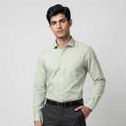 Men's Mint Green Regular Fit Formal Shirt, Light Green, small