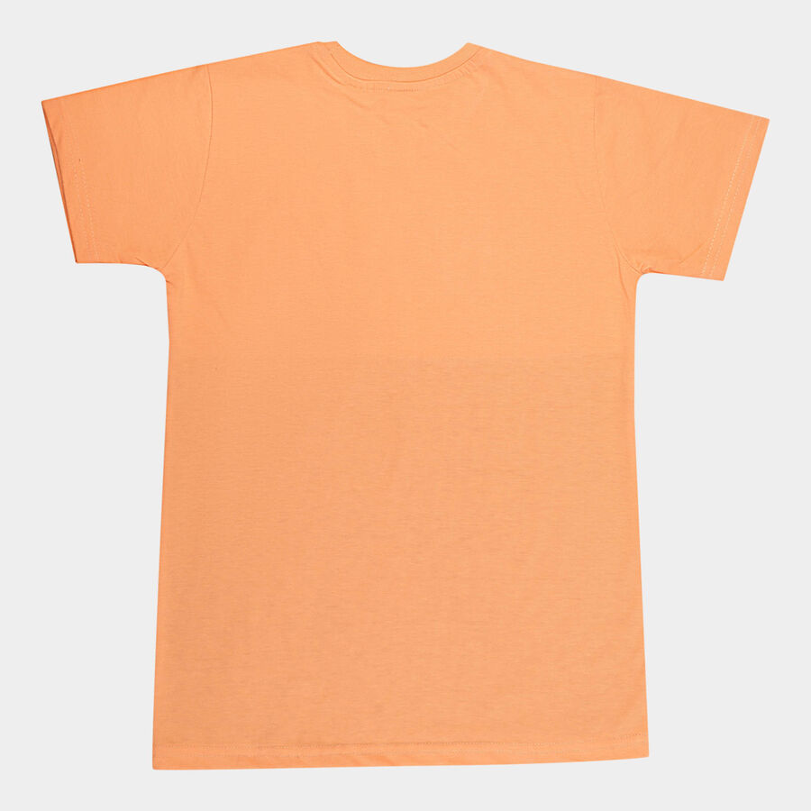 Boys Cut & Sew T-Shirt, नारंगी, large image number null