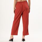 Women's Rust Balloon Fit Solid Harem Pants, Rust, small image number null