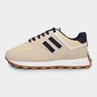 Men's Light Beige Lace-Up Casual Shoes, Beige, small