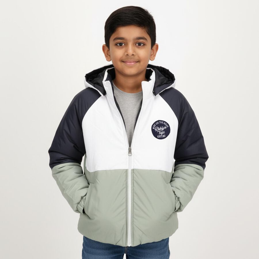 Boys' Jacket, White, large image number null