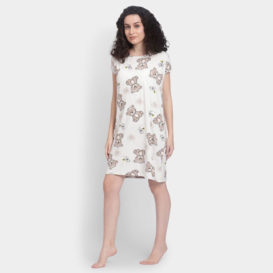 Ladies' Nighty , Off White, large image number null