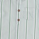 Infants Light Sage Green Cotton Half Sleeve Mandarin Collar Casual Shirt, Light Green, small image number null