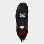 Men's Black Lace-Up Sneakers, Black, small