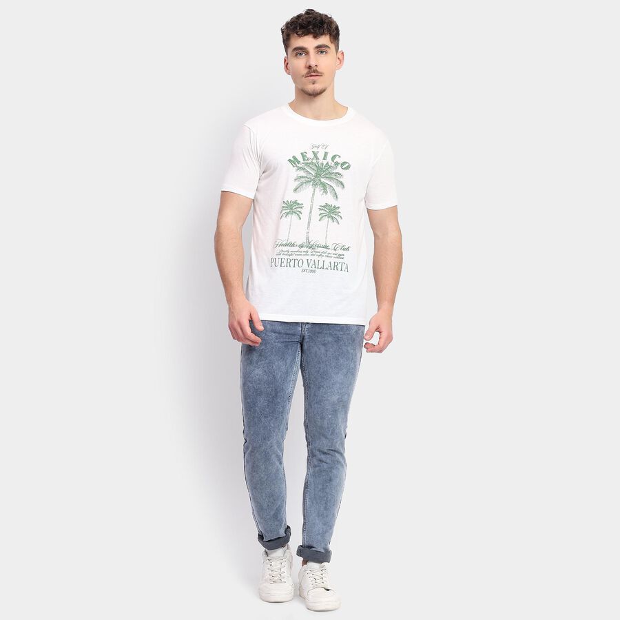 Men's Slim Fit Jeans , Light Grey, large image number null