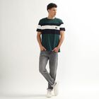 Men's 100% Cotton Round Neck Half Sleeves T-Shirt, Dark Green, small image number null
