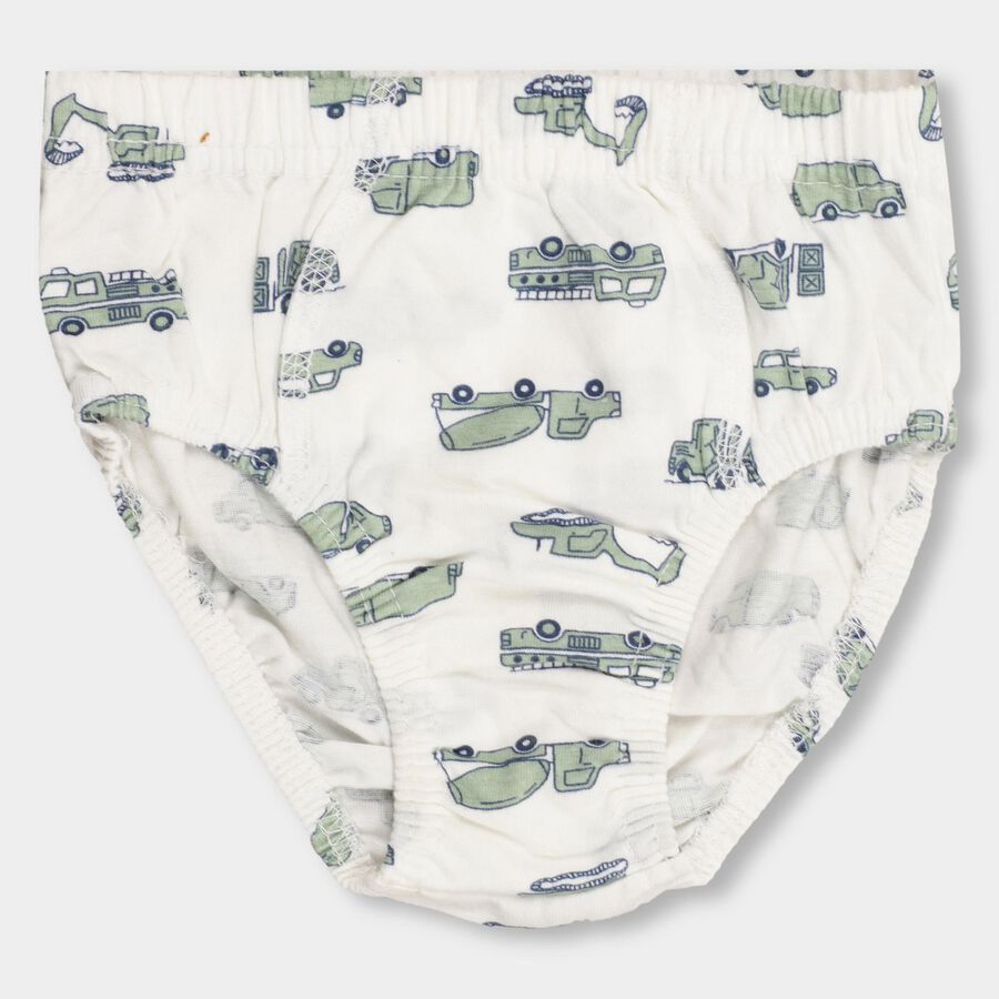 Boys' 100% Cotton Briefs , हल्का हरा, large