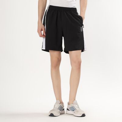 Men's Jet Black Regular Fit Active Bermuda Shorts
